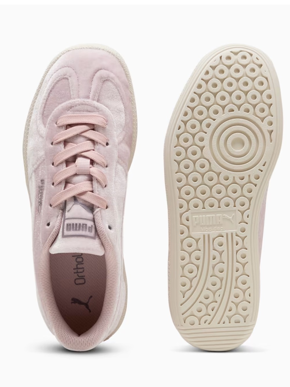Puma Palermo velvet dreams sneakers pink mauve mist alpine snow 8.5